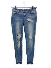 ONLY Hüftjeans Damen Jeans Gr. DE 40 blau Street-Fashion-Look