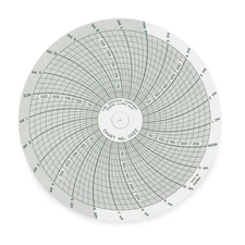 DICKSON C022 Circular Paper Chart, 24 hr, 60 pkg 3ELT7
