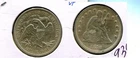 1878 P LIBERTY SEATED SILVER QUARTER XF MARKS 9346T
