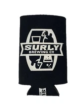 SURLY Brewing Co  Minnesota MN Insulated  16oz Beer Can Holder/Koozie Black