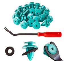 100Pcs Door Trim Panel Retainer Clips Compatible with Toyota-1Pcs Fastener Remov