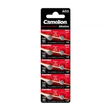 10 Camelion Ag3 Lr736 Alkaline Batteries Lr41 392 G3 1.5V 10Bl NEW