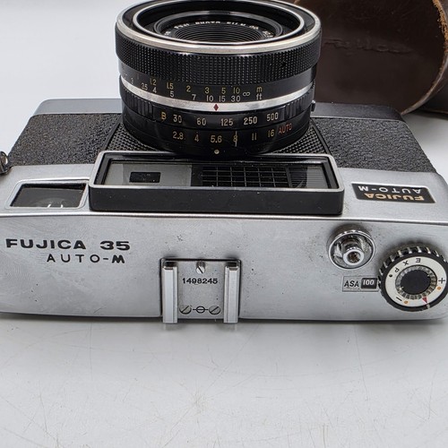 FUJICA 35 Auto-M 35mm rangefinder camera + case *Spares Or Repairs* - Picture 9 of 17