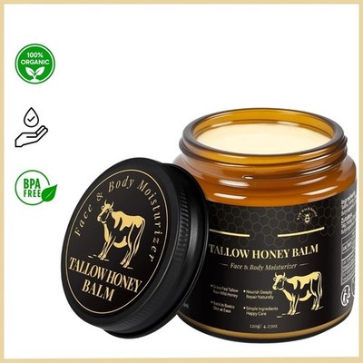 Crema De Sebo De Res Miel 4 Oz Para La Cara y La Piel Sevo Cevo Cebo Hidratante