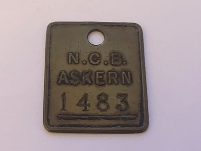 Original N.C.B National Coal Board Askern Zeche Grube Gehaltsscheck Zählung 1483
