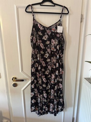 New-Maxi dress ''Ibiza style skull'' RH, sleeveless, straps, black colorful 48/50/52