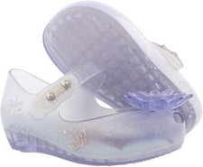 mini melissa Girl's Ultragirl Frozen BB, Glass Glitter Blue, sz 5M