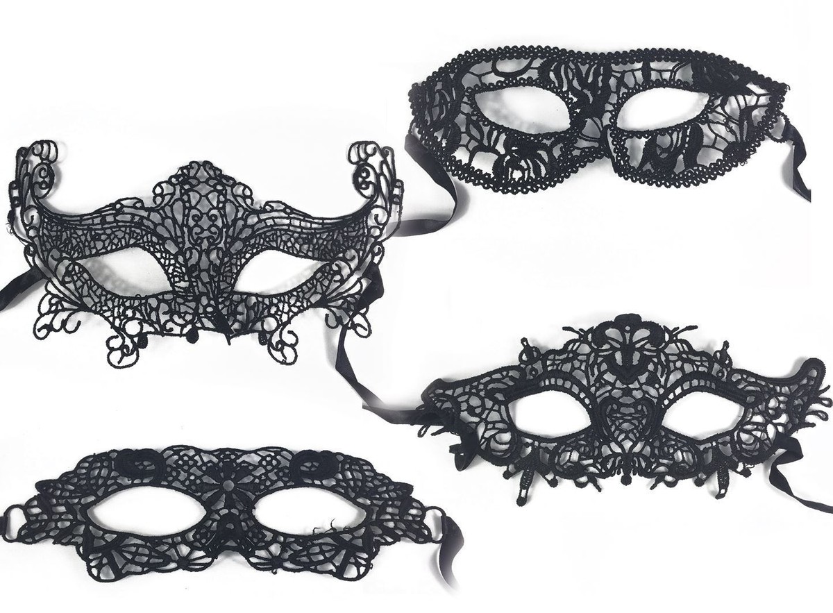 Venezianische Masken Für Paare – Spitze & Kunststoff-Masken Für Karneval, Halloween & Mottopartys