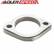 3" inch ID 2-Bolt 304 Stainless Steel Exhaust Downpipe Flange + Gasket Kit 