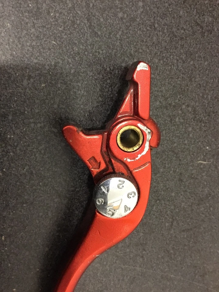 99-07 SUZUKI HAYABUSA OEM PALANCA DE FRENO ROJO PINTADO BUSA GSXR 1300 LADO DERECHO Foto 4 de 4