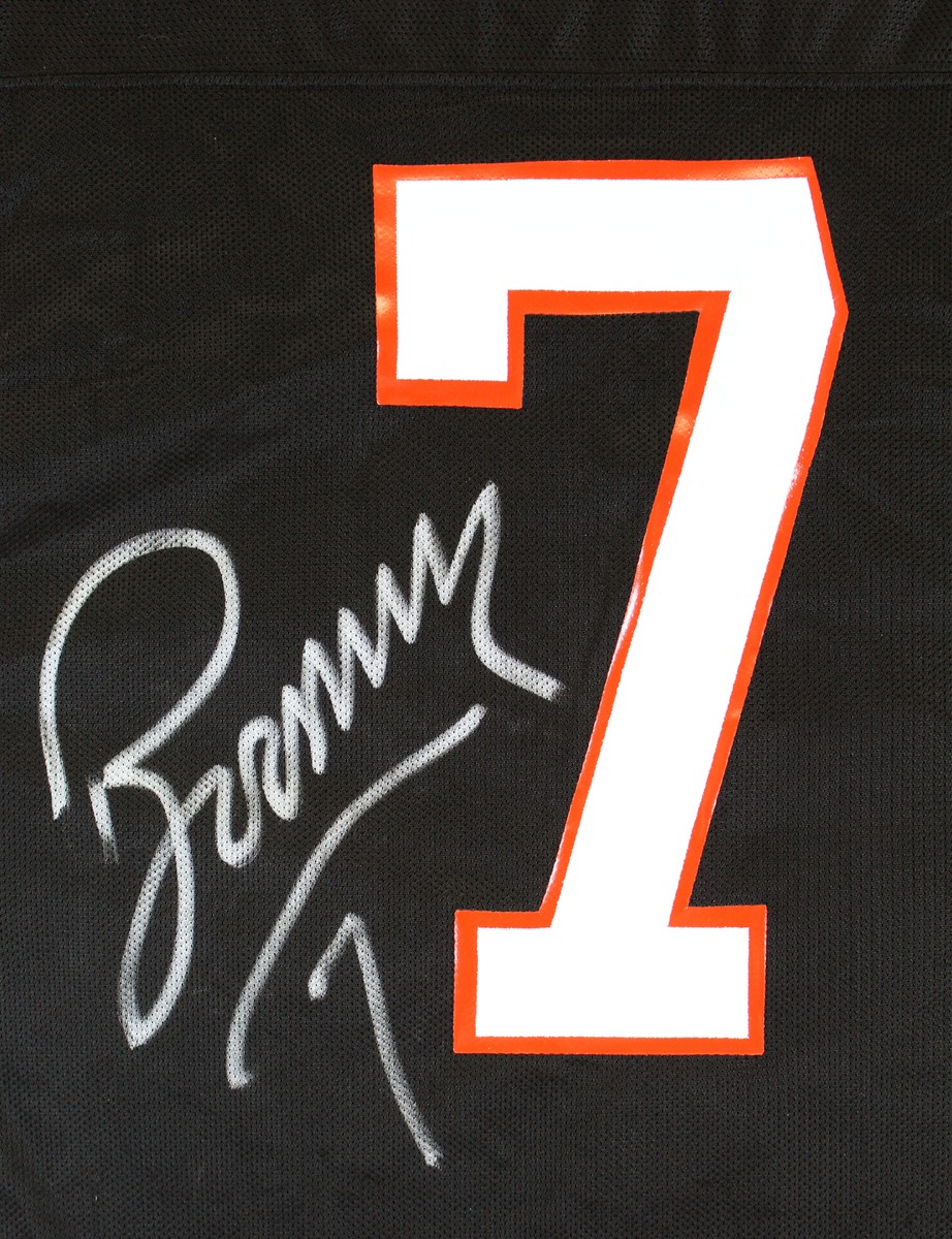 Bengals Boomer Esiason Signed Game Issued Black Champion Bengals Boomer Esiason Signed Game Issued Black Champion
