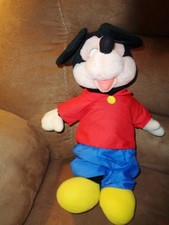 Mickey Mouse Applause 14763 Standing 16" VTG stuffed plush red cotton shirt RARE