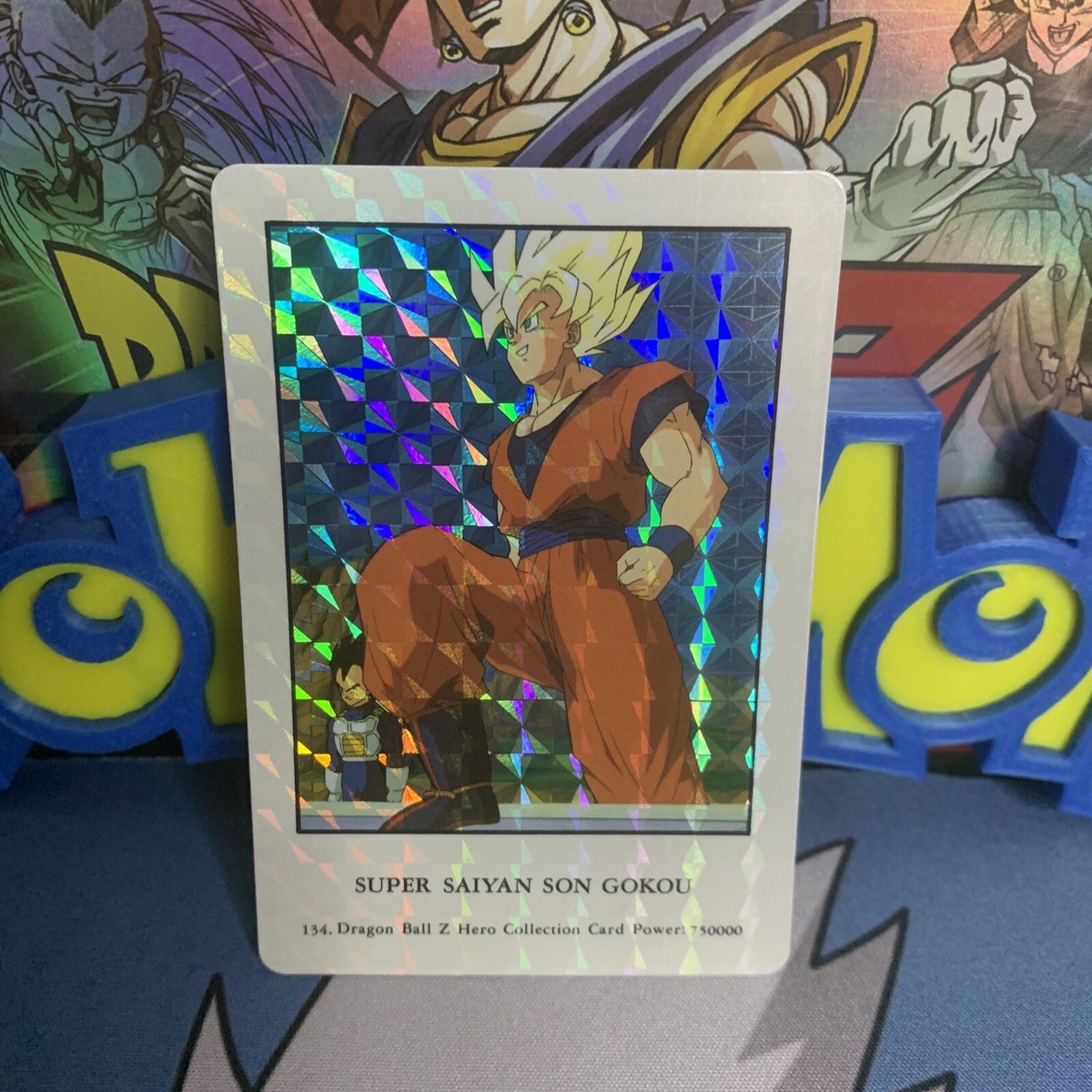 Dragon Ball Z Hero Collection #134 Prism Foil DBZ Super Saiyan Son