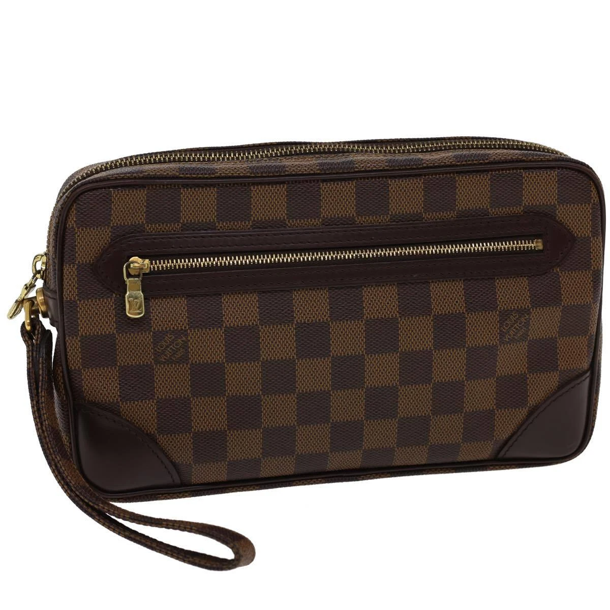 LOUIS VUITTON Monogram Canvas Marly Dragonne GM Clutch Bag E4032