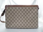 Authentique sac à bandoulière GUCCI GG Supreme Sherry Line marron #6141P