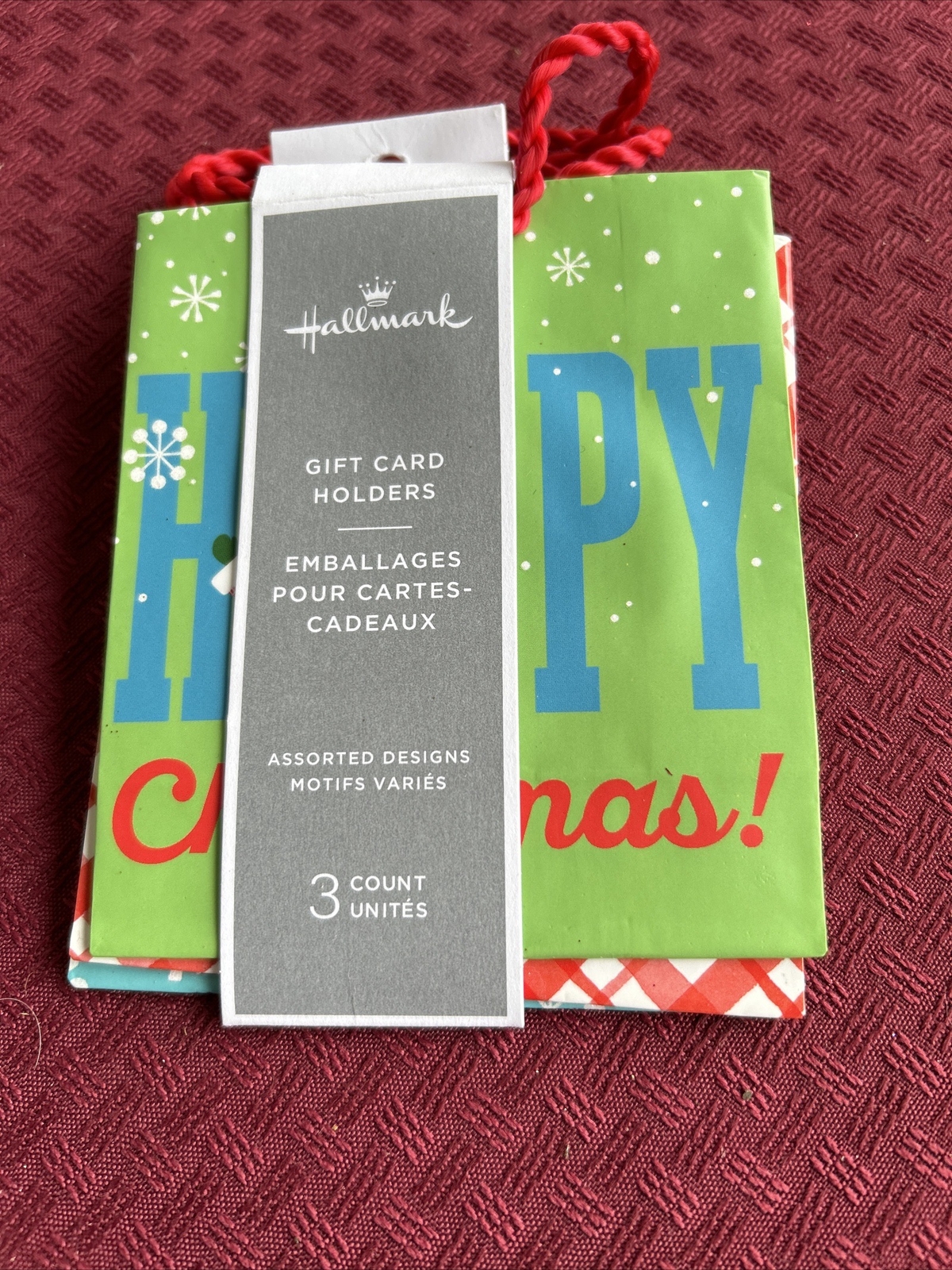 Lot of 10 Assorted Small 3.75 x 2" x 4.5" Holiday Christmas Gift / Card