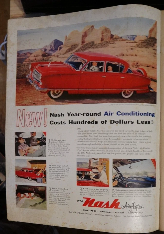 Life Magazine May 17 1954 8 Auto 1 Soda 1 Jantzen 3 Liquor 1 Cig 1 Baseball Ads - Image 2 of 4