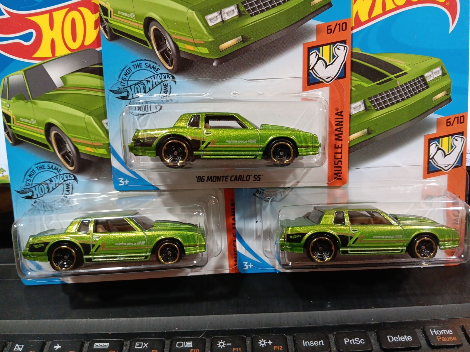 Hot Wheels 2020 Muscle Mania '86 Monte Carlo SS 1:64 Diecast Car - Green, 196/250 (Collector Numbered) - View #5