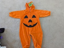 Halloween Costume Infant 3/6 Mos Pumpkin Miniwear