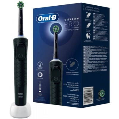 Oral-B Vitality Pro D103 Elektrische Zahnbürste black 2D-Technologie 3 Putzmodi