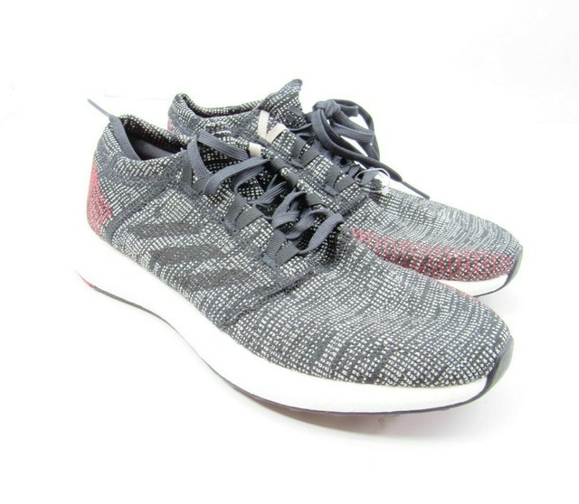 New Adidas PureBoost GO Carbon Black/Red Running Training Shoes AH2323 Men's 8.5 | eBay