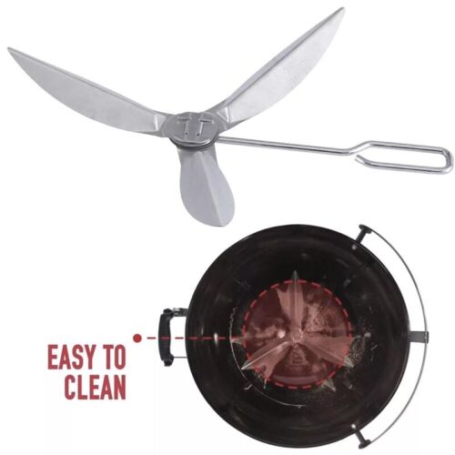 22-1/2-In One-Touch Cleaning System Kit Design for Weber Kettle Grill,7444 - Picture 3 of 10