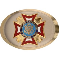 VFW Veteran Foreign Wars Member Army USN USMC USAF 4 NOS Vintage Belt Buckle
