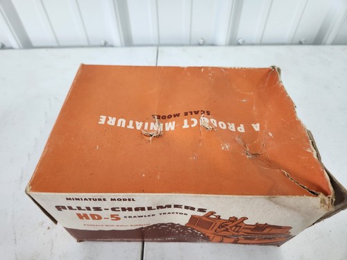 Original 1/16 Product Miniature Baker Allis Chalmers HD-5 Crawler Tractor In Box - Picture 16 of 23