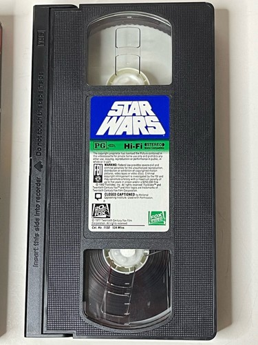 Star Wars CBS FOX Original Trilogy VHS Box Set 1992 Complete 3 Video Tapes - Picture 19 of 24