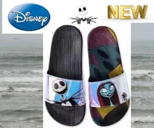 Ground Up Nightmare Before Christmas Slides Women’s Size 8 US Jack And Sally NWT