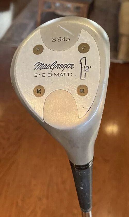 Vintage MacGregor Eye-O-Matic 12 Degree 1-Wood ⛳ RH Stainless
