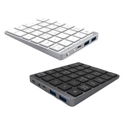 Bluetooth Numeric Keypad Mini Numpad mit USB3.0 Hub Number Keyboard für PC