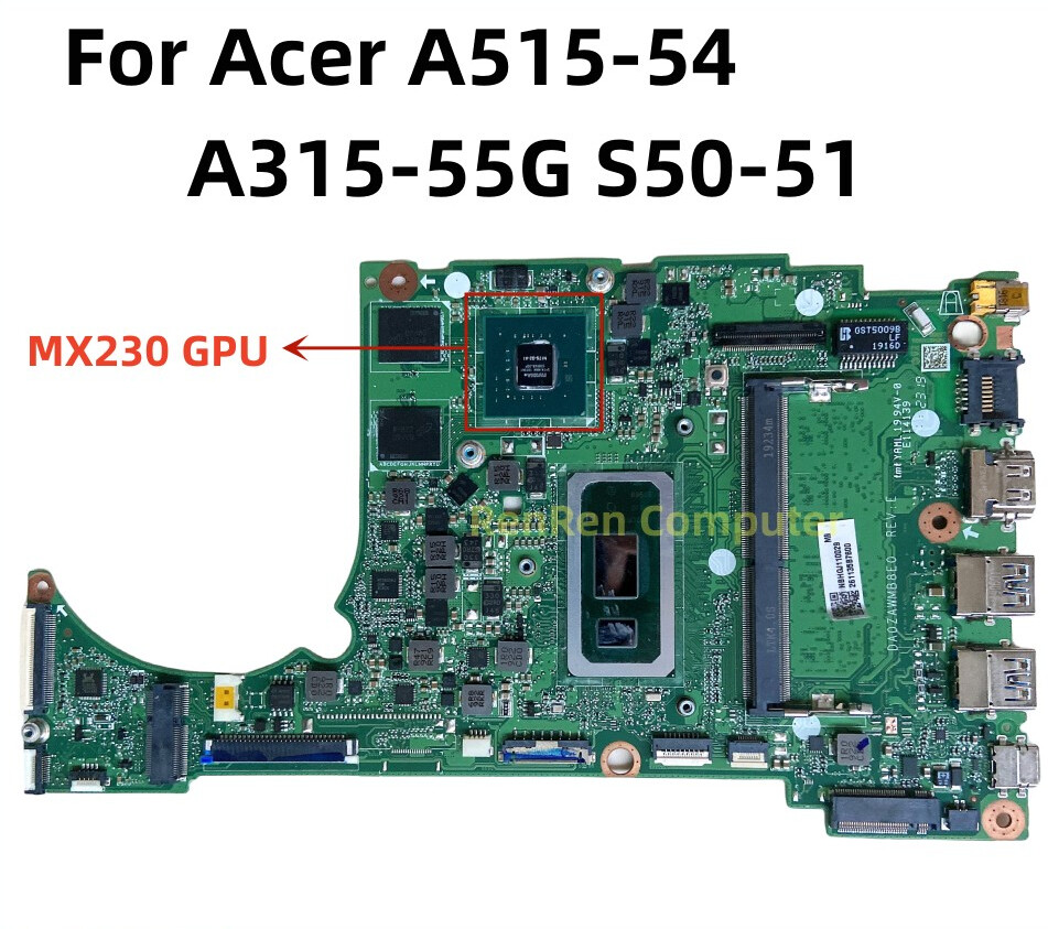 メロハー,AOR◆HARDWARE'86 LIMITED EDITION For Acer A515-54 A315-55G S50-51 N18Q13 Laptop Motherboard with i5