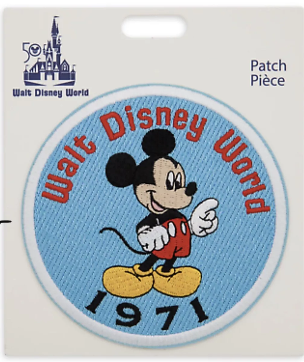 Disney Walt Disney World 50th Anniversary Mickey Mouse Patch New