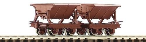 Roco 34498 H0e/009 Side Tipping Hopper Wagon Set (2 Wagons) brown - Zdjęcie 1 z 1