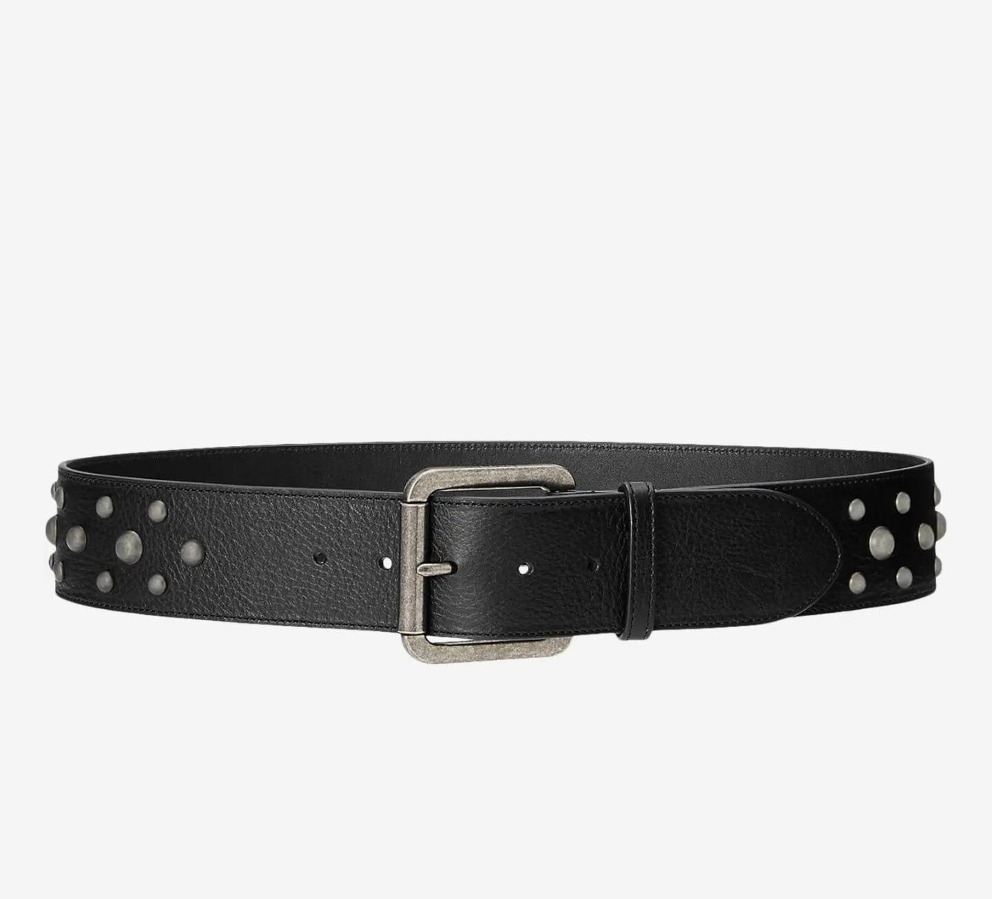 $125 LAUREN Ralph Lauren  Studded Leather Wide Belt M
