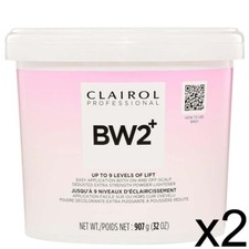 SALON CLAIROL BW2 HAIR COLOR BLEACH POWDER LIGHTENER EXTRA STRENGTH 2LB 2PACK