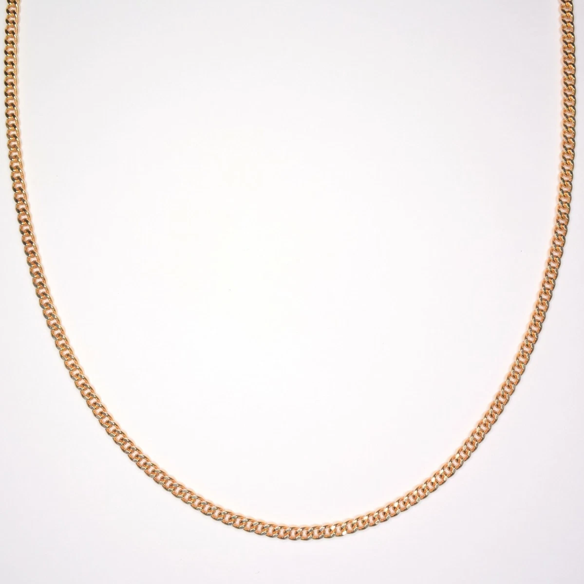 Mens 9ct gold curb cheap chain 18 inch