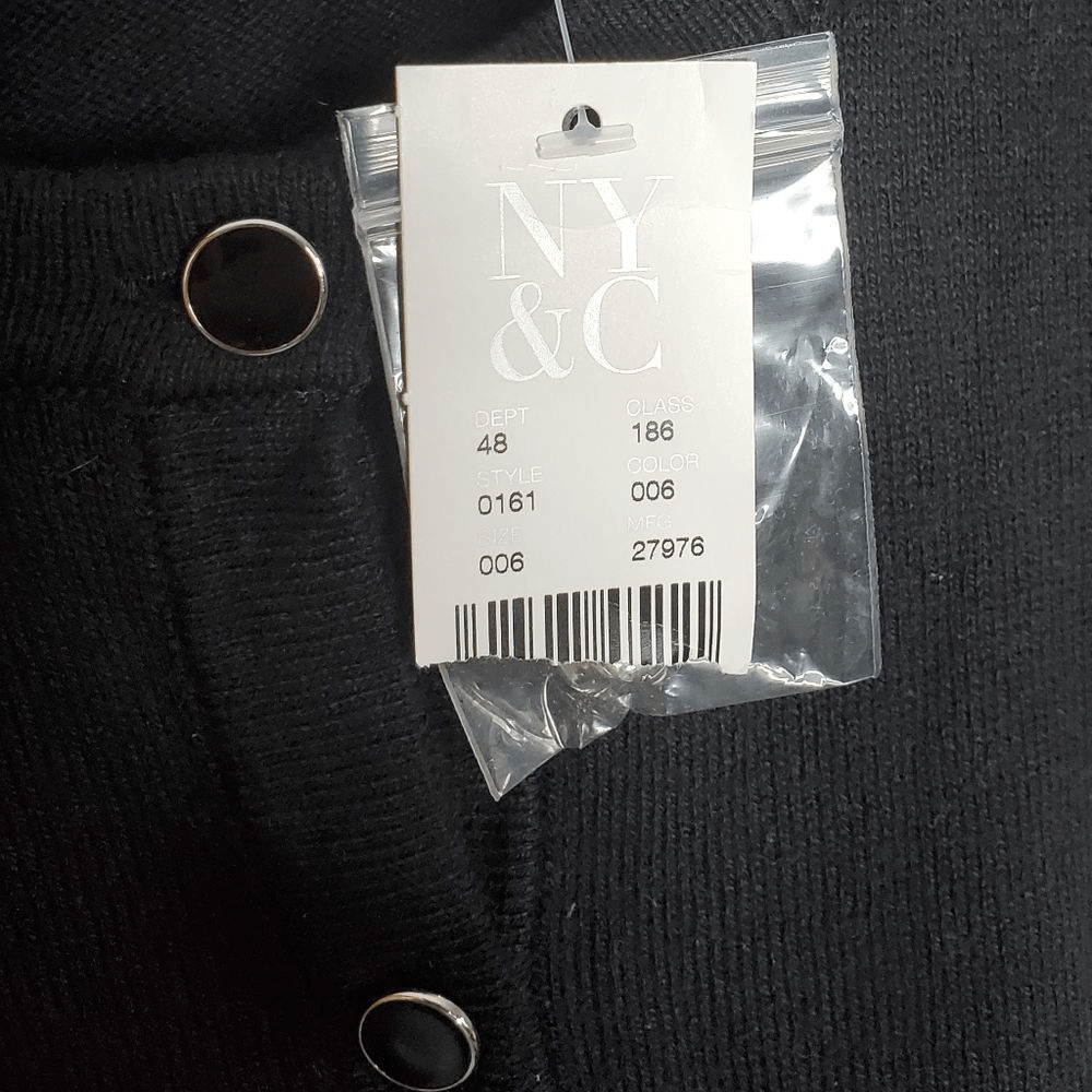 NWT S New York and Co. Cardigan Lightweight Black Button Up NWT S New York and Co. Cardigan Lightweight Black Button Up