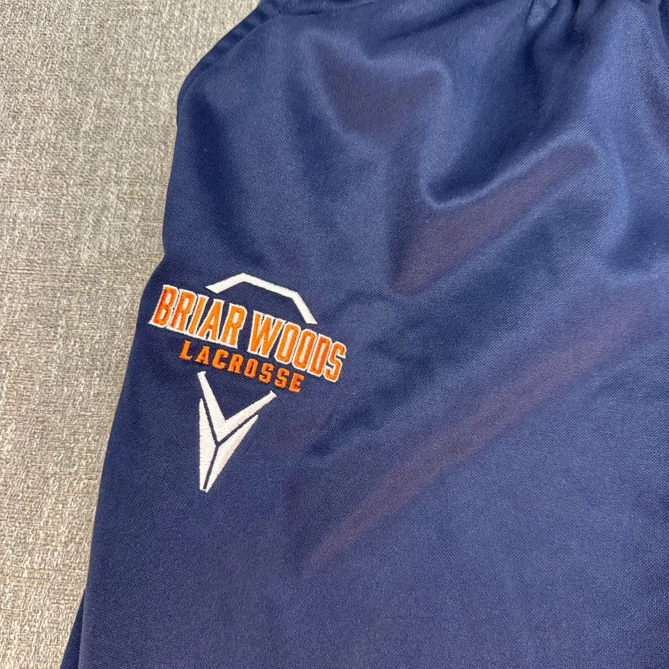 Винтажные мужские тренировочные штаны Nike 2XL синие прямые из корня дерева лакросс свуш флис - Изображение 3 из 4