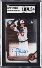 2022 BOWMAN DRAFT CHROME DP AUTO #CDAJF JUD FABIAN SGC 9.5 AUTO 10