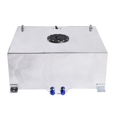 Gallon Universal Aluminum FuelTank w/Oil LevelSensor,Silver,Vehicle Fuel Storage