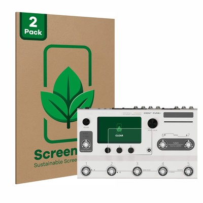 2x ScreenLeaf Displayschutzfolie für Hotone Ampero II Stage nachhaltig verpackt