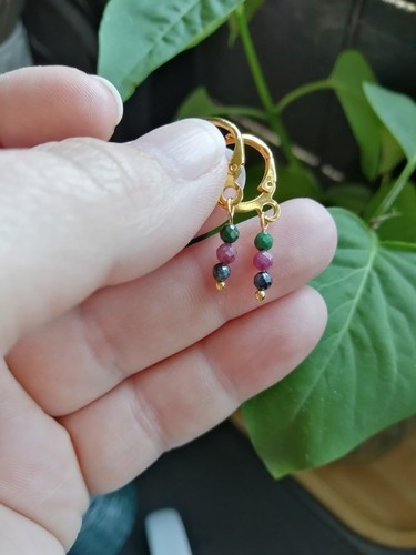 Oreille Bijoux En Or Tendance 2020 Boucles d'Oreilles Pendantes Poire Vert Éme
