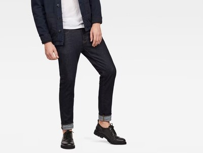 G-Star Herren Jeans 3301 deconstructed Straight Tapered Rinsed Blau, W30 L34