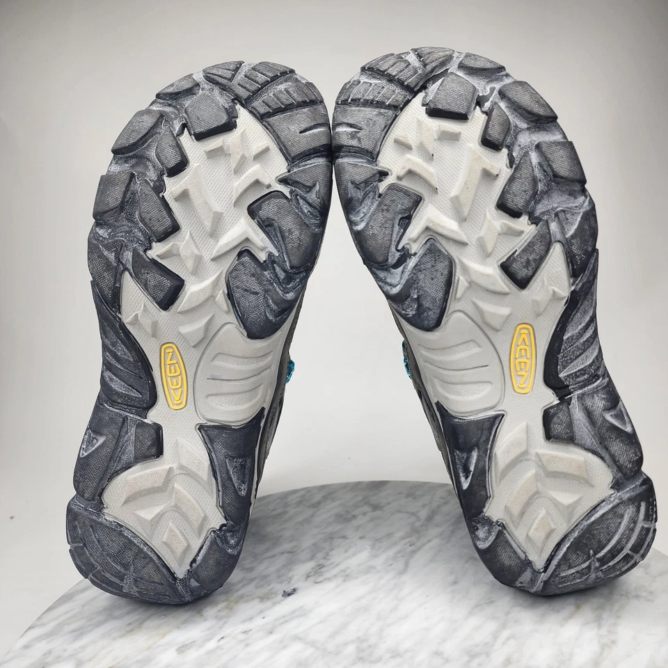 Botas de senderismo impermeables KEEN Durand Evo Mid azul gris para mujer talla 11 1011555 Foto 4 de 4