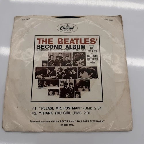 RARE Capitol PRO Radio Promo – Not For Sale – Beatles Interview LP Second Album
