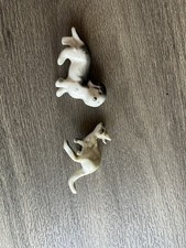 Vintage porcelain  Miniature Weenie Dog Puppy Figurine & Kangaroo 