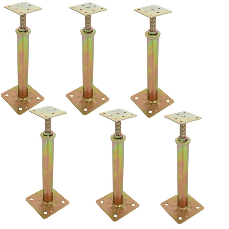 6X House Floor Jacks for Leveling, Basement Floor Jack, Telescoping Screw Jacks