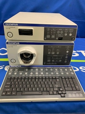 Olympus CV-190 Video Processor & CLV-190 Light Source with MAJ-1921 Keyboard